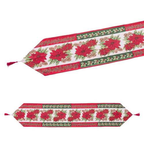 CAMINO MESA FLORES POLIESTER 33 X 175 CM