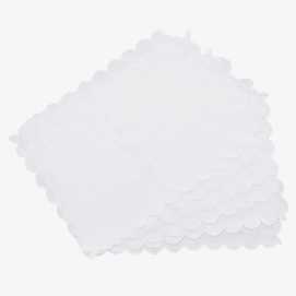 S/6 SERVILLETA POLIESTER BLANCO 40 X 30 CM
