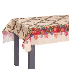 MANTEL ACEBO POLIESTER BEIGE 145 X 220 CM MANTEL ACEBO POLIESTER BEIGE 145 X 220 CM