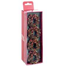 S/4 SERVILLETERO CORONA METAL 4,30 X 4,30 X 4 CM