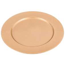 BAJO PLATO REDONDO PP ORO 33 X 1,50 X 33 CM