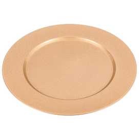 BAJO PLATO REDONDO PP ORO 33 X 1,50 X 33 CM