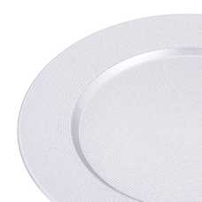 BAJO PLATO REDONDO PP PLATA 33 X 1,50 X 33 CM
