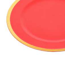 BAJO PLATO REDONDO PP ROJO 33 X 1,50 X 33 CM