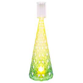 CANDELABRO CON LUZ CRISTAL 8 X 8 X 21 CM