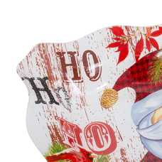 PLATO PAPA NOEL CRISTAL 20 X 20 CM