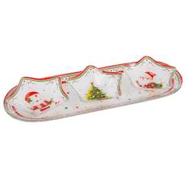 BANDEJA 3 BOLS CRISTAL 12,50 X 35,50 CM