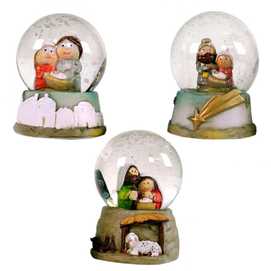 BOLA NIEVE NACIMIENTO CRISTAL 3/M 4,50 X 4,50 X 6,50 CM