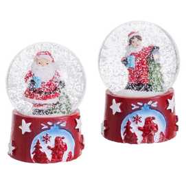 BOLA NIEVE PAPA NOEL 2/M 4,50 X 4,50 X 6,30 CM