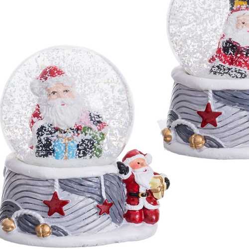 BOLA NIEVE PAPA NOEL 2/M 4,50 X 4,50 X 6,30 CM