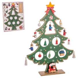 ÁRBOL DECORADO MDF 26 CM