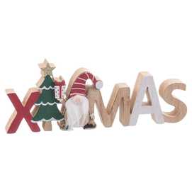 FIGURA X'MAS MADERA 22,50 X 8,50 CM