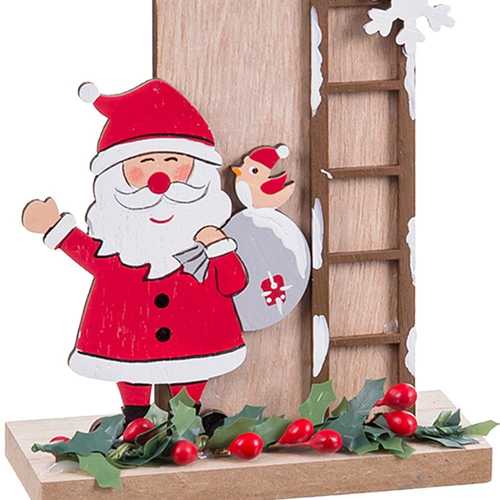 PEANA CASA PAPA NOEL MADERA 12 X 4,50 X 24 CM