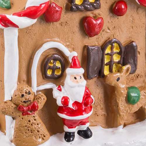 CASA PAPA NOEL CANDY RESINA 8,40 X 6,80 X 9,20 CM