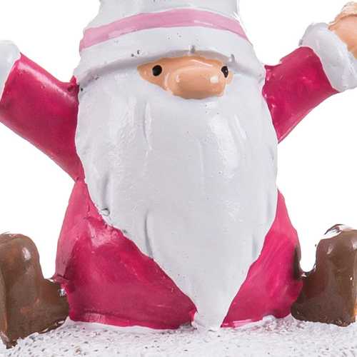 PAPA NOEL CAKE RESINA 6,20 X 6,20 X 10,60 CM