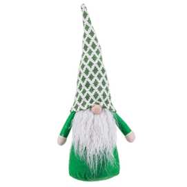 FIGURA PAPA NOEL TEJIDO VERDE 48 CM