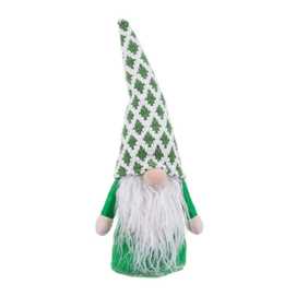 FIGURA PAPA NOEL TEJIDO VERDE 33 CM