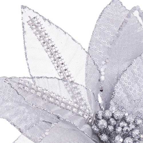 FLOR ''POINSETTIA'' PLATA 50 X 28 CM