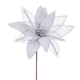 FLOR ''POINSETTIA'' PLATA 50 X 28 CM