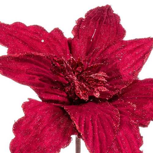 POINSETTIA TEJIDO BURDEOS 30 X 55 CM