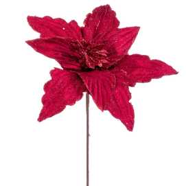 POINSETTIA TEJIDO BURDEOS 30 X 55 CM