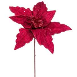 POINSETTIA TEJIDO ROJO 29 X 55 CM