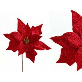 POINSETTIA TEJIDO ROJO 25 X 25 X 28 CM