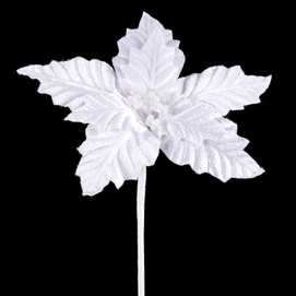 POINSETTIA POLIESTER BLANCO 24 X 24 X 40 CM