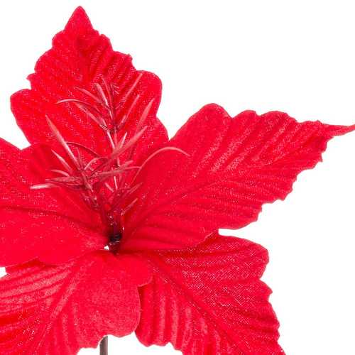 PICK POINSETTIA POLIESTER ROJO 25 X 25 X 20 CM