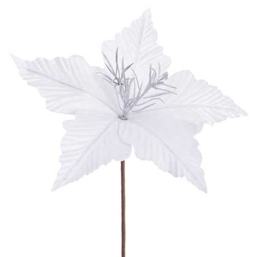 PICK POINSETTIA POLIESTER BLANCO 25 X 25 X 20 CM