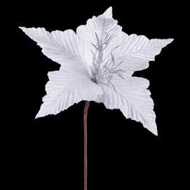 PICK POINSETTIA POLIESTER BLANCO 25 X 25 X 20 CM