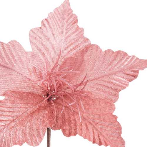 PICK POINSETTIA POLIESTER ROSA 25 X 25 X 20 CM