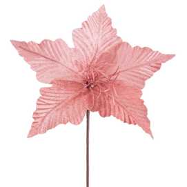 PICK POINSETTIA POLIESTER ROSA 25 X 25 X 20 CM