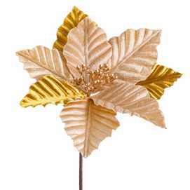 PICK POINSETTIA ORO 22 X 22 X 15 CM