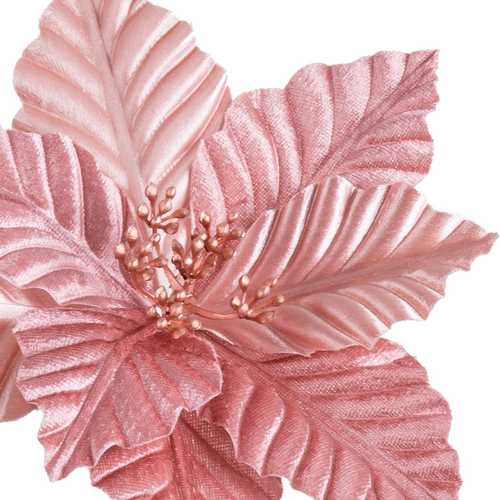 PICK POINSETTIA ORO ROSA 22 X 22 X 15 CM