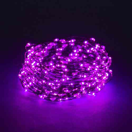 CADENA 100 MICROLED FUCSIA