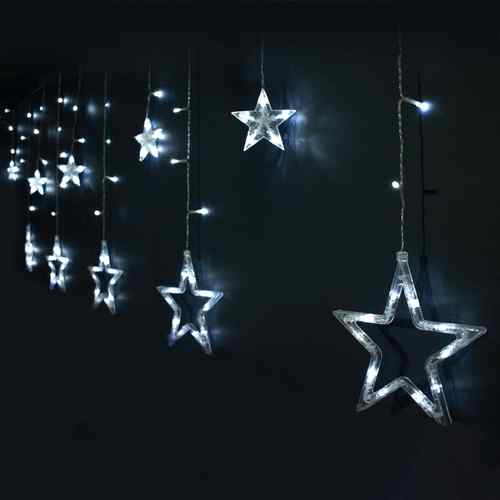 CORTINA ESTRELLAS 138 LED BLANCO