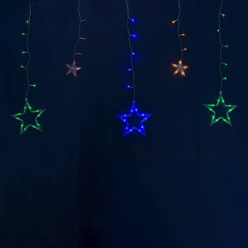 CORTINA ESTRELLAS 138 LED MULTICOLOR