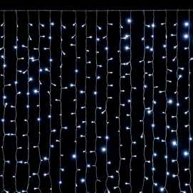 CORTINA 204 LEDS BLANCO 120 X 175 CM