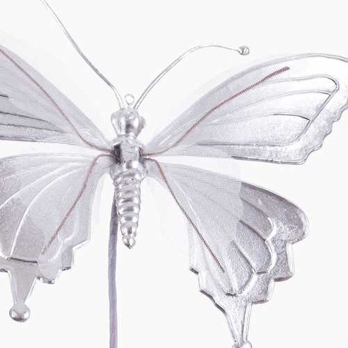 PICK MARIPOSA PLATA 25 X 17 CM