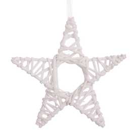 ESTRELLA MIMBRE BLANCO 20 X 20 CM