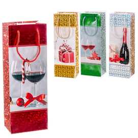 BOLSA VINO 210 GR PAPEL 4/M 12 X 9 X 35 CM