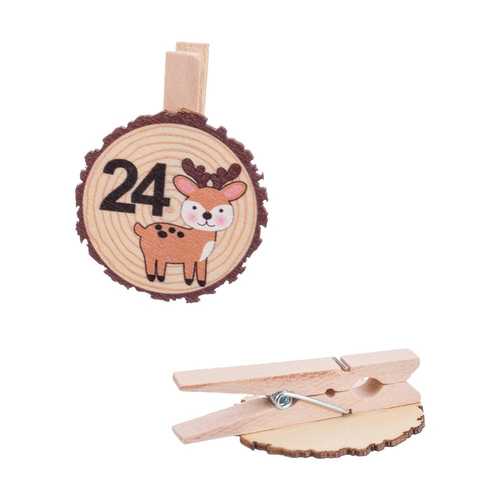 S/24 PINZA ADVIENTO MADERA 3,50 X 5 CM