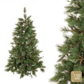 ÁRBOL AGUJA 252 RAMAS PE-PVC VERDE 150 CM