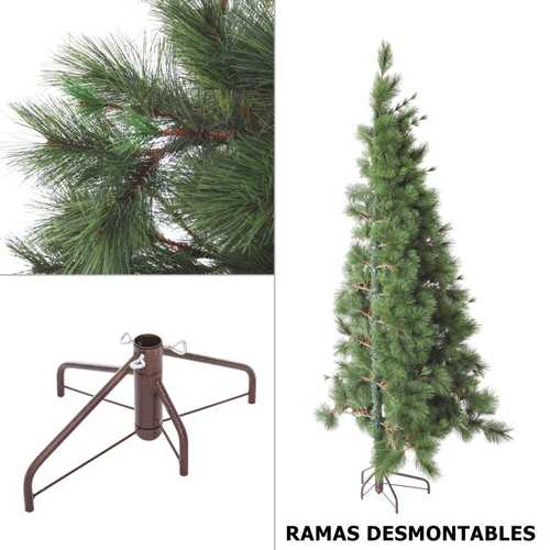 MEDIO ÁRBOL 225 RAMAS MIXTAS 150 CM