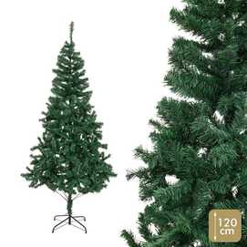 ÁRBOL PLEGABLE 180 RAMAS PVC VERDE 120 CM