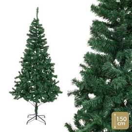 ÁRBOL PLEGABLE 280 RAMAS PVC VERDE 150 CM