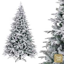 ÁRBOL MIXTO 1253 RAMAS PE-PVC NEVADO 240 CM