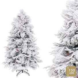 ÁRBOL MIXTO 312 RAMAS PE-PVC NEVADO 150 CM