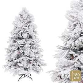 ÁRBOL MIXTO 456 RAMAS PE-PVC NEVADO 180 CM